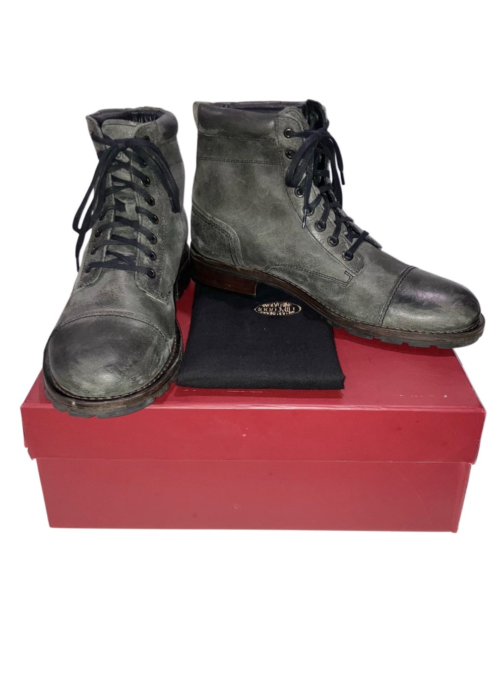 Wolverine 1000 Mile Montgomery Boots Mens Size 10 D Gray Leather Shoes W00298
